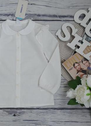 4-5 років 104-110 см нова сорочка блуза блузка для модниць легка натуральна lc waikiki вайкікі4 фото