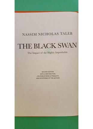 Чорний лебідь під законом не передбачуваності насси ніколас талеб книга б/у8 фото