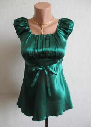 Зелена атласна блуза bpc bonprix — ціна 139 грн у каталозі Блузи ✓ Купити  жіночі речі за доступною ціною на Шафі | Україна #108685186