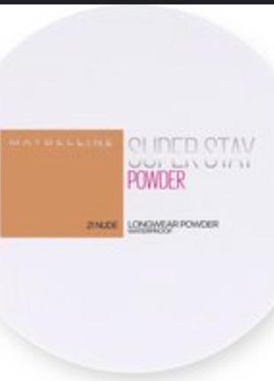 Maybelline super stay longwear стойкая пудра для лица
