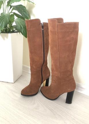 Чоботи з натуральної замші