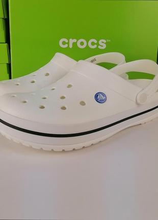 Crocband крокси унісекс white білі2 фото