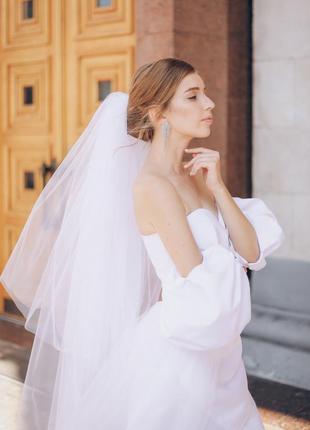Трендовое свадебное платье, белое платье, образ для невесты2 фото