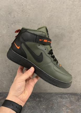 Nike utility high winter haki зимові кросівки з хутром