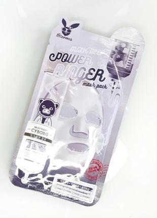 Маска тканинна молочно-квіткова elizavecca face care milk deep power ring mask pack