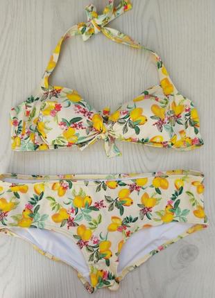 Шикарный фирменный раздельный купальник лиф уплотненная чашка трусики плавки низ 🔥🔥🔥