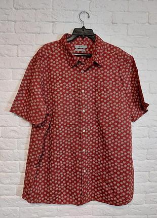 Фирменная хлопковая рубашка xl