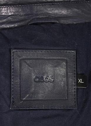 Мужская кожаная темно-синяя куртка asos9 фото