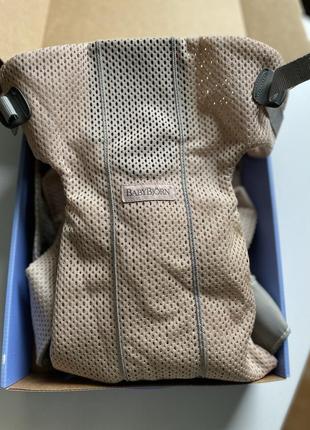 Рюкзак - кенгуру babybjorn baby carrier mini 3d mesh pearly pink2 фото