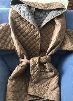 Теплая зимняя стеганая курта на синтепоне unalomeshop5 фото