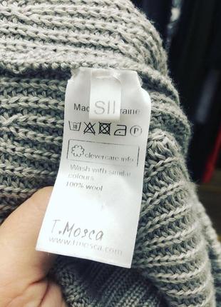 Шерстяной свитер туника t.mosca