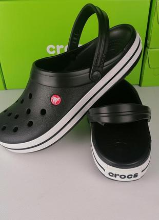 Crocband crocs крокси унісекс black чорні2 фото