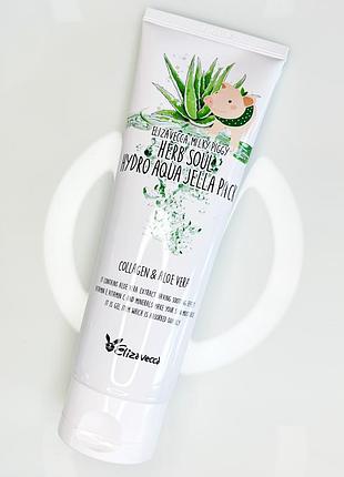 Маска зволожуюча з алое та колагеном elizavecca face care milky piggy herb soul hydro aqua jella