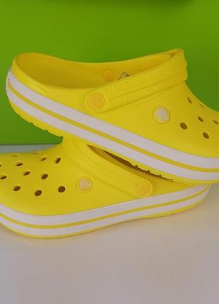 Crocband crocs крокси унісекс lemon жовті2 фото