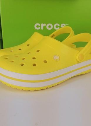 Crocband crocs крокси унісекс lemon жовті1 фото