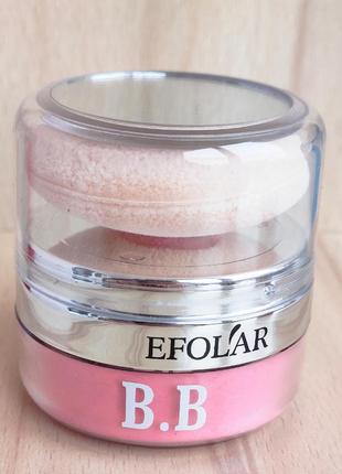 Розсипчасті рум'яна з спонжем для нанесення і дзеркальцем. тон #02