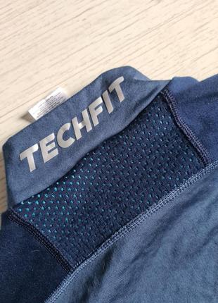 Тепла компресіонна термо кофта лонгслів мікрослів adidas techfit5 фото