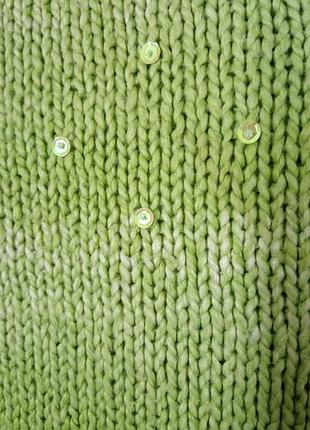 Восхитительно зеленый ,супер мягкий свитерок 2
