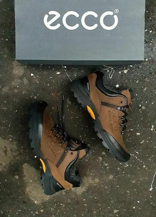 Зимові кросівки ecco biom winter sneakers brown black5 фото