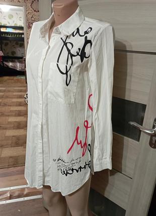 Красива рубашка подовжена mohito