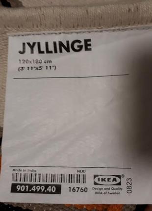 Ковер безворсовый ikea индия, 100% хлопок,120х180