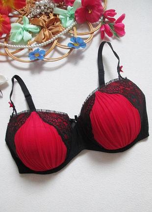 Мега классный бюстгальтер сетка с кружевом 36d\80d george 🍒🌺🍒