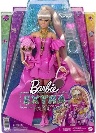 Barbie extra  fancy doll в рожевому 3