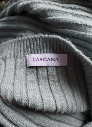 Женский пуловер* джемпер с глубоким декольте бирюзового цвета  lascana(размер 38-40)6 фото