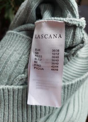 Женский пуловер* джемпер с глубоким декольте бирюзового цвета  lascana(размер 38-40)5 фото