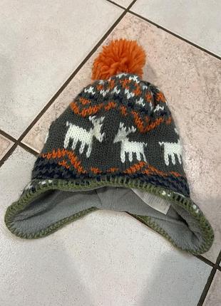 Шапочка  ушанка флис