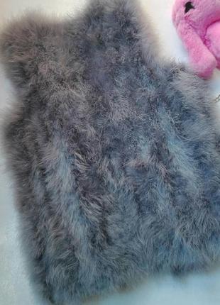 Жилетка пух страуса