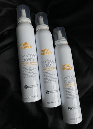 ‼️скидка!!️milk shake whipped cream leave in foam🌷 кондиционирующая пенка