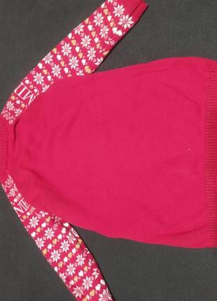Новогодний свитер платье новорічний светр сукня disney 6-12мес8 фото
