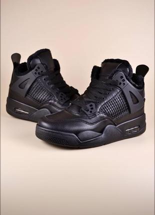 Зимние кроссовки jordan black winter