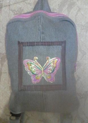 Рюкзак з метеликом2 фото