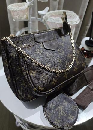 Сумка клатч 3 в 1 в стиле louis vuitton