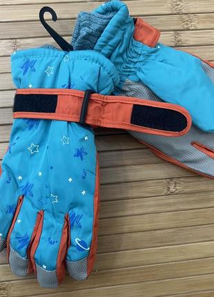 Рукавички лижні , рукавички дитячі , 7-8 років , краги2 фото