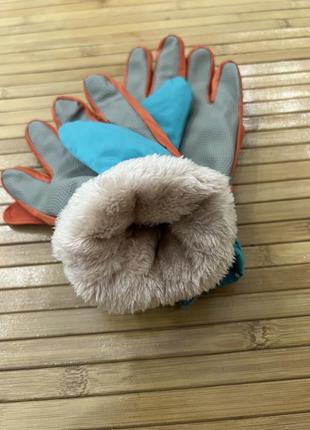 Рукавички лижні , рукавички дитячі , 7-8 років , краги4 фото