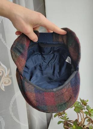 Вовняна кепка жиганка тепла кепка з наушниками pure new wool кашкет картуз 56-57 burberry polo barbour8 фото