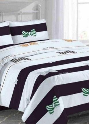 Евро комплект постельного белья " полоска, абстракция ", бязь голд люкс, "виталина"