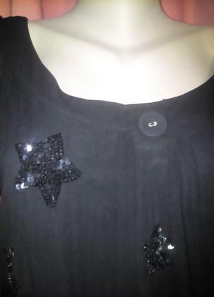Шифоновая блуза в звезды из пайеток2 фото