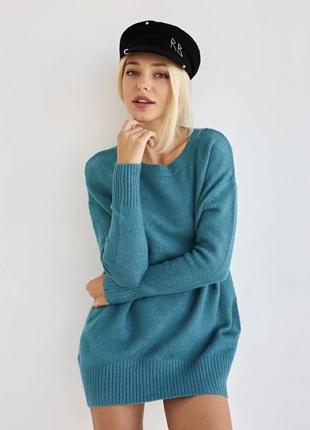 Туніка туника теплий вязаний светер джемпер пуловер кофта