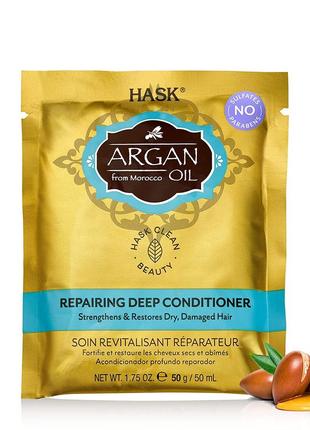 Сша hask argan oil маска кондиционер для волос с аргановим маслом для сухих волос новый дизайн