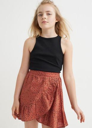 Спідниця для дівчинки, зріст 134-140, колір цегляний