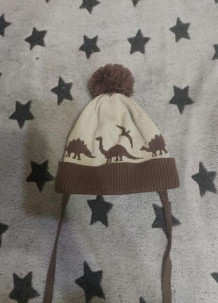 Тепла стильна зимова шапка для малечі😊1 фото