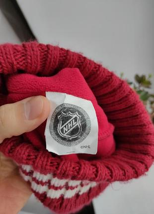 Шапка nhl montreal canadiens унісекс зимова тепла шапка вязаная в середині флісова підкладка4 фото