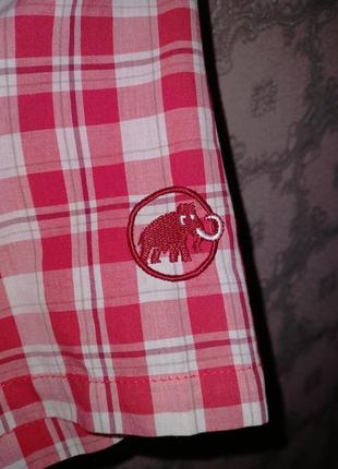 Жіноча сорочка рубашка в клітинку на короткий рукав mammut3 фото