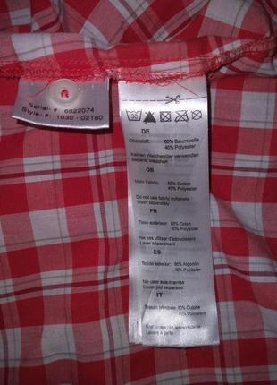 Жіноча сорочка рубашка в клітинку на короткий рукав mammut6 фото