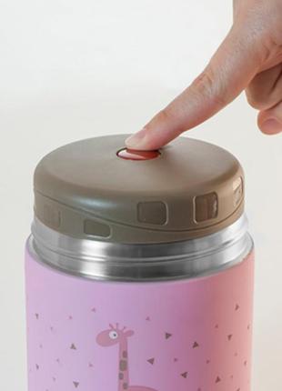 Дитячий термос для їжі miniland silky thermos на 600 мл pink3 фото