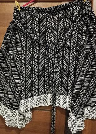 Юбка с пояском вискоза 64р